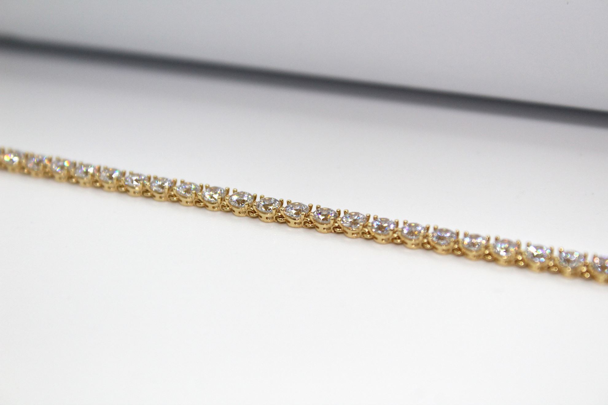 Immagine di Bracciale Tennis Uomo Donna Oro Giallo e Zirconi