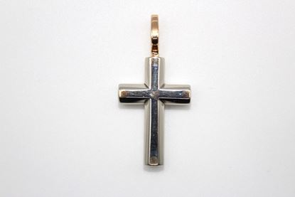 Immagine di Croce da Uomo in Oro Bianco e Rosa