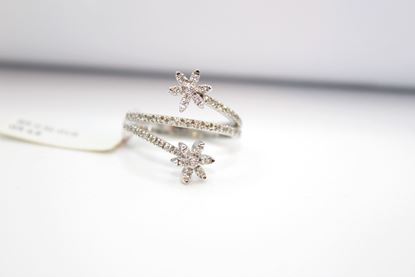 Immagine di Anello Fantasia da Donna in Oro Bianco e Diamanti