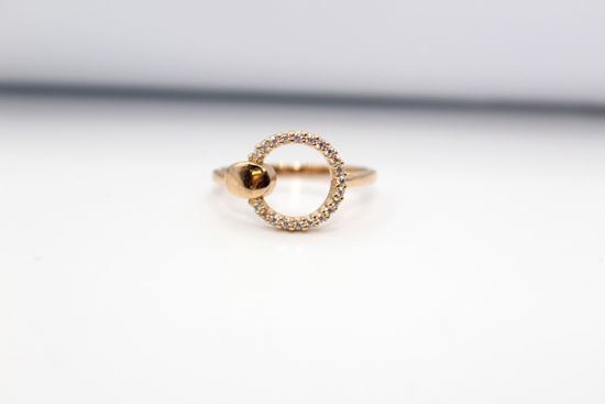 Immagine di Anello Fantasia da Donna in Oro Rosa e Zirconi
