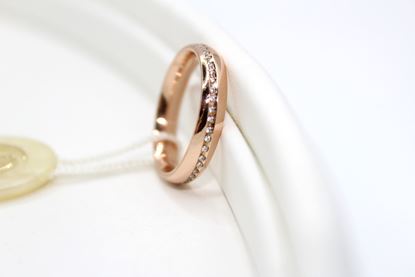 Immagine di Fede UNOAERRE modello Infinito in Oro Rosa e Diamanti