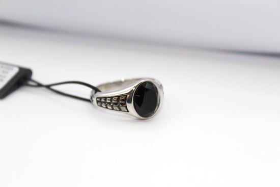 Immagine di Anello Zancan da Uomo in Argento Rodiato