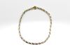 Immagine di Bracciale Uomo Cardano Oro Giallo e Bianco