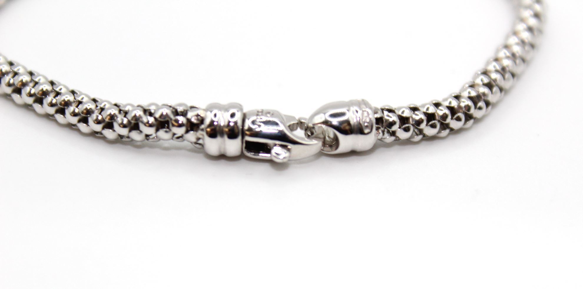 Immagine di Bracciale Fantasia Uomo Donna Oro Bianco