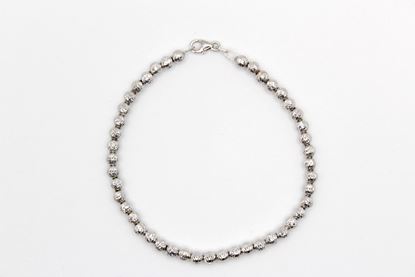 Immagine di Bracciale Palline da Donna in Oro Bianco