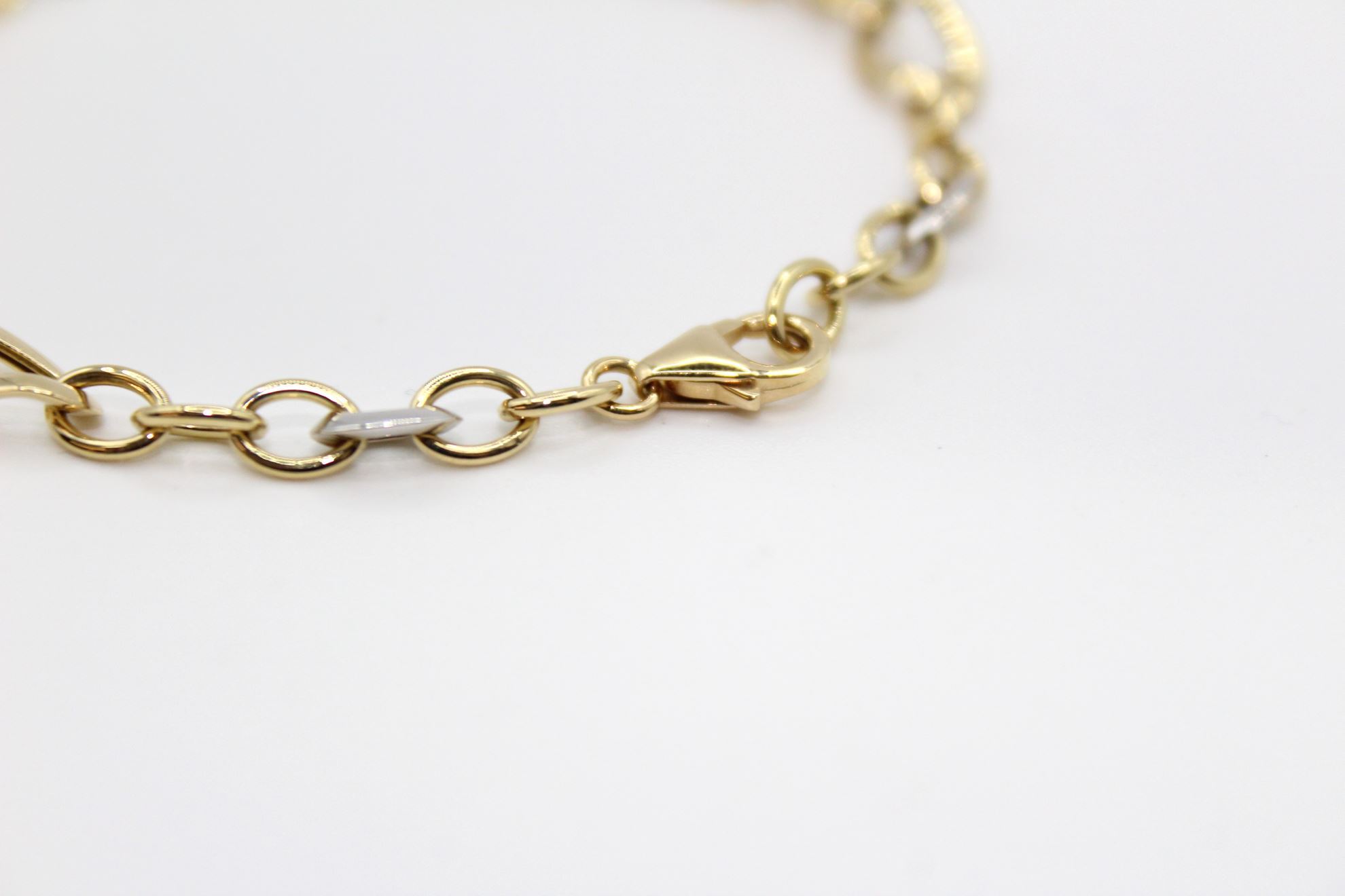 Immagine di Bracciale da Donna in Oro Giallo e Bianco