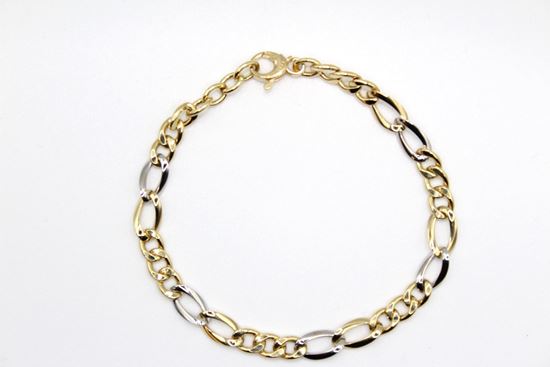 Immagine di Bracciale da Donna in Oro Giallo e Bianco