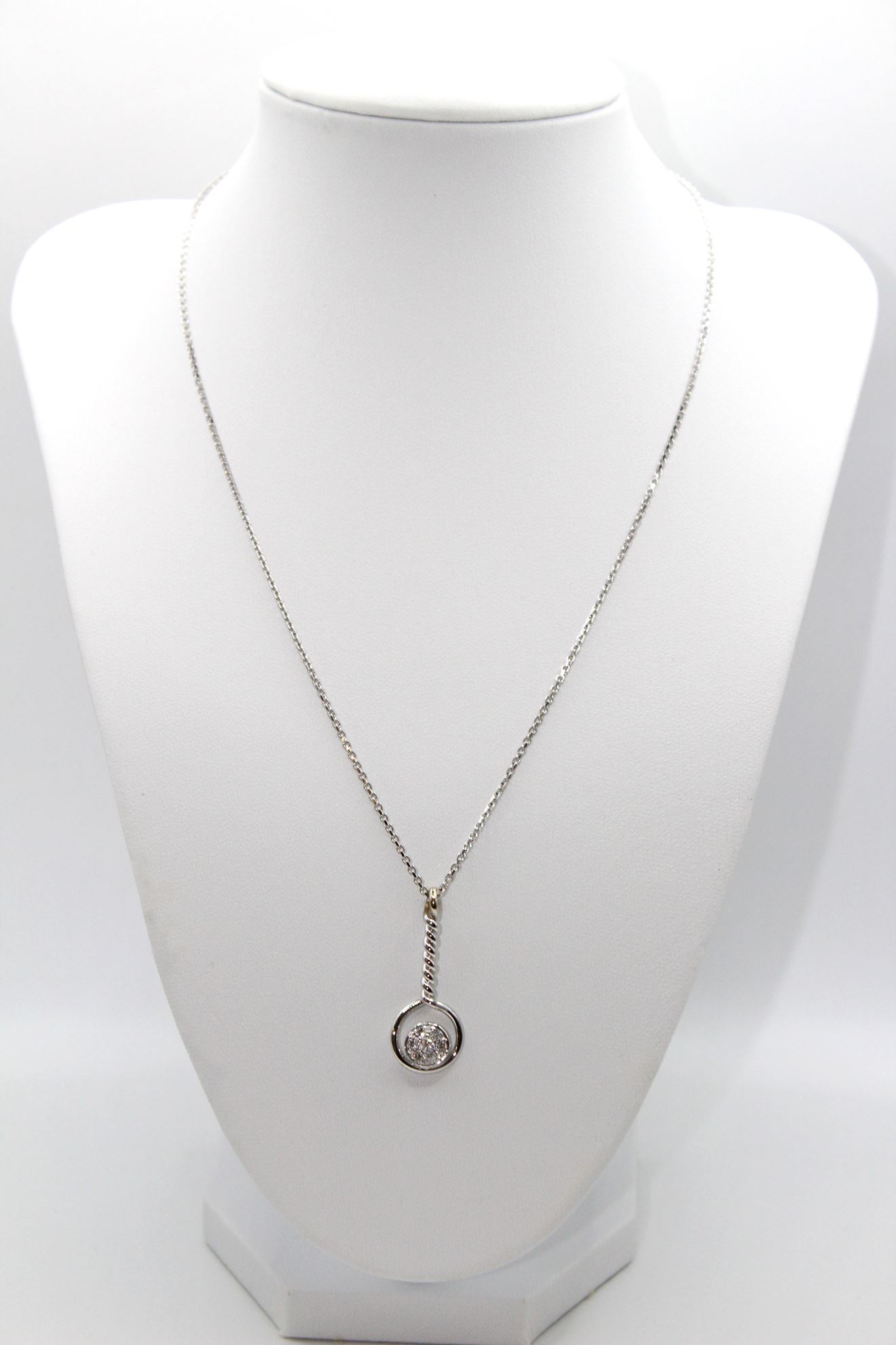 Immagine di Collana Fantasia da Donna in Oro Bianco e Diamanti