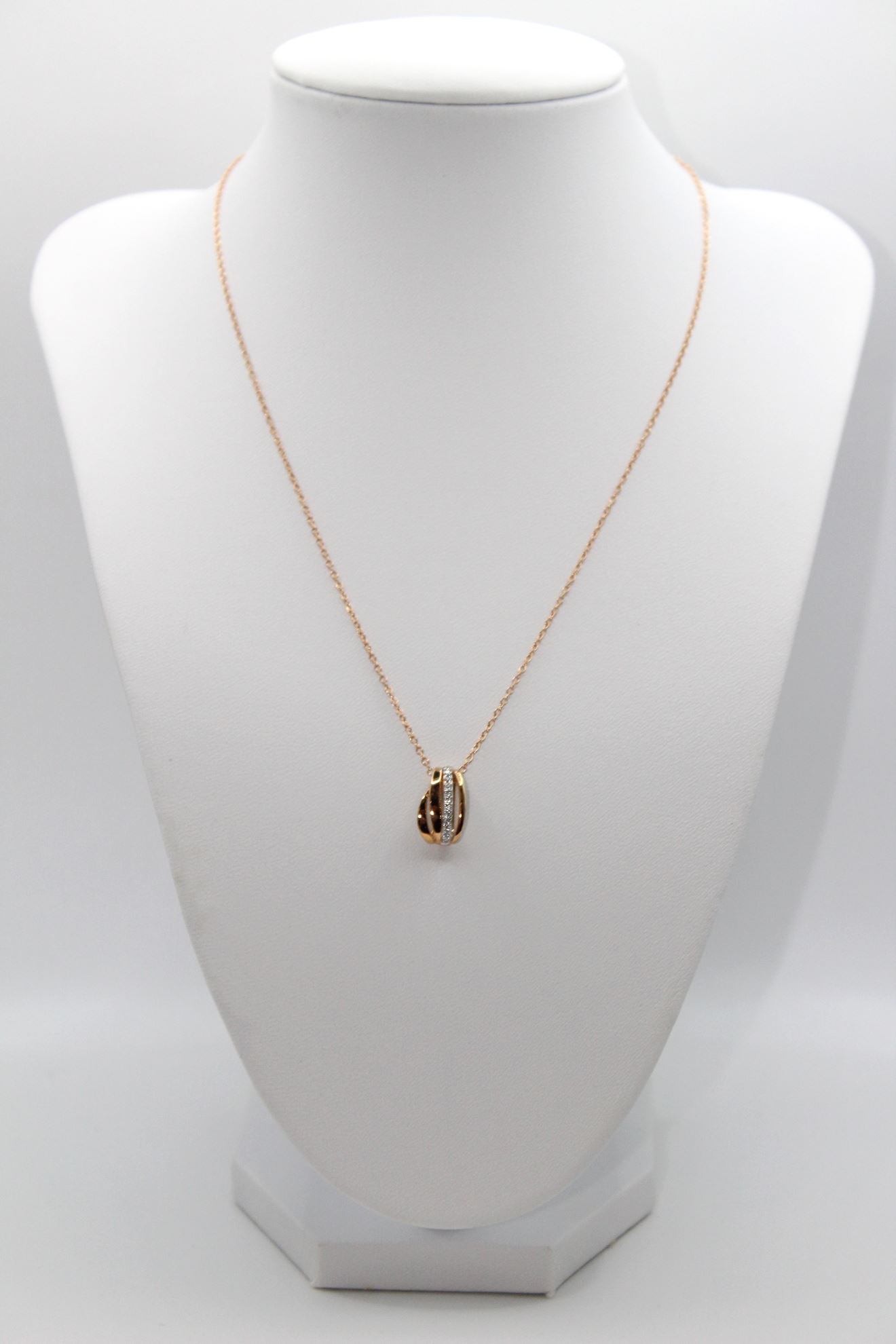 Immagine di Collana Fantasia da Donna in Oro Rosa e Zirconi