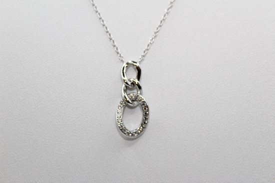 Immagine di Collana Fantasia da Donna in Oro Bianco con Zirconi