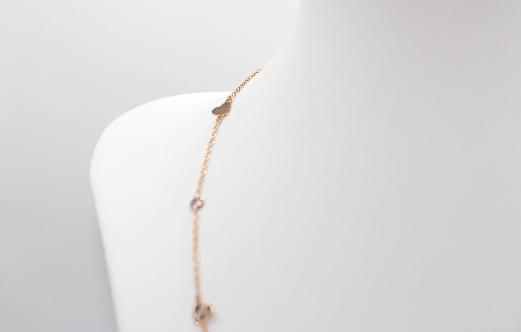 Immagine di Collana Cuori da Donna in Oro Rosa