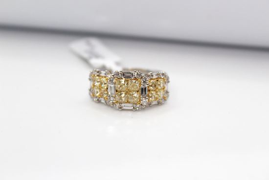 Immagine di Anello da Donna in Oro Bianco e Diamanti