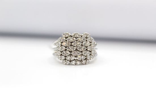 Immagine di Anello Fantasia da Donna in Oro Bianco e Diamanti