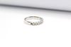 Immagine di Anello Veretta da Donna in Oro Bianco e Diamanti