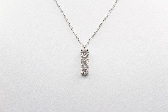 Immagine di Collana Trilogy da Donna in Oro Bianco e Diamanti