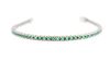 Immagine di Bracciale Tennis in Oro Bianco e Smeraldi